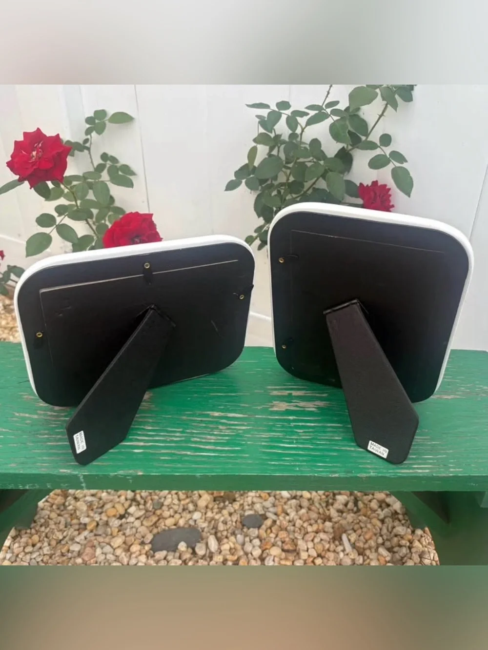 Vintage Ceramic Floral Picture Frames Set of 2